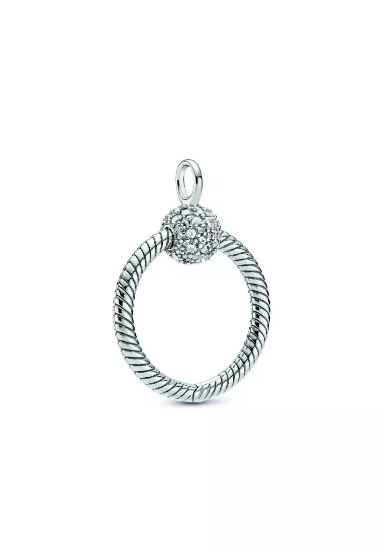 Buy PANDORA Pandora Moments Small Pavé O Pendant Online ZALORA