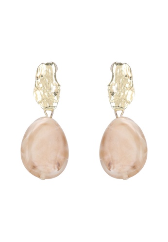 Red's Revenge brown Pretty Pastels Resin Drop Earrings BA19EAC2B712F9GS_1
