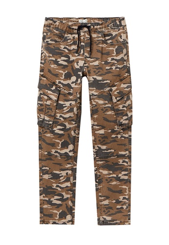 OVS brown Camouflage Cargo Trousers 8330CKA4BC9126GS_1