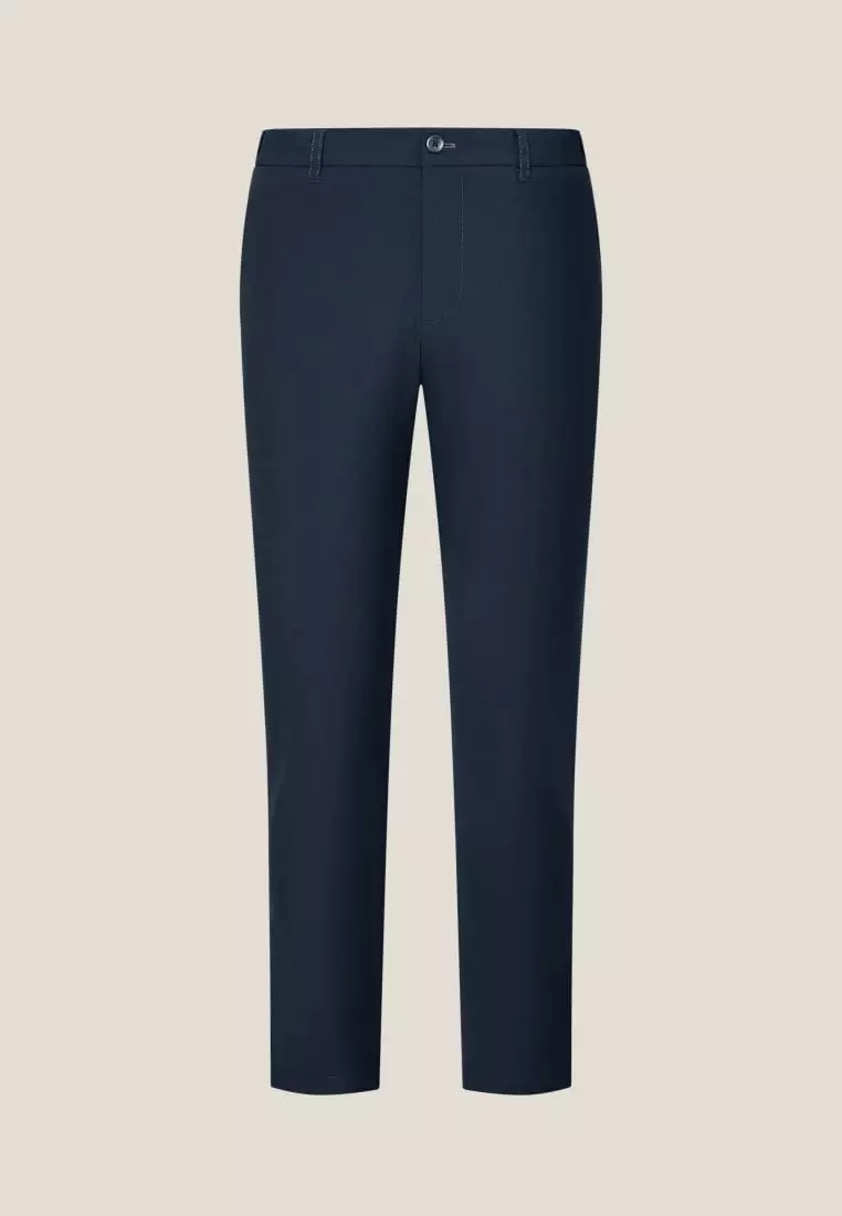 G2000 Effortless Motion Multi-Way Stretch Poly Knit Ottoman Slim Tapered Fit Casual Pants