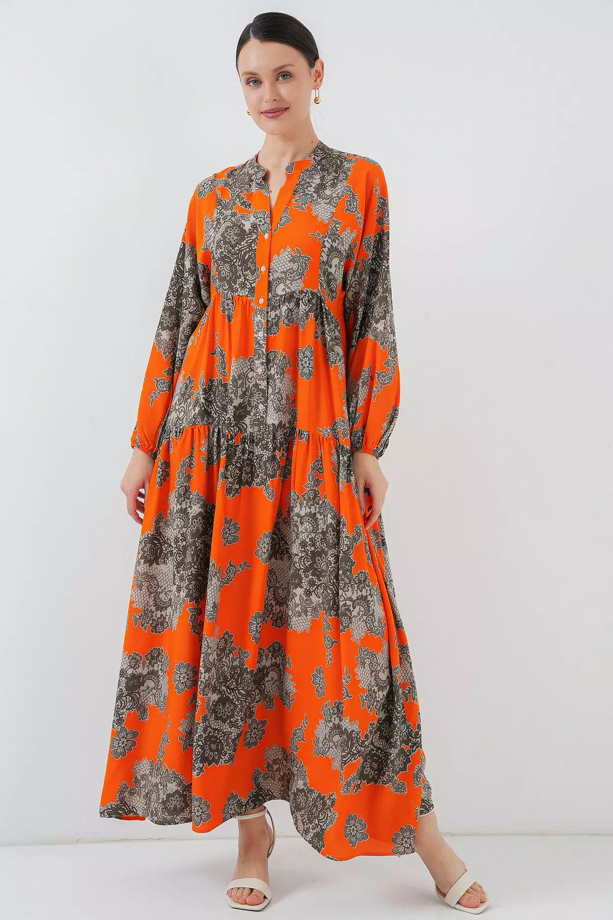Patterned Maxi Dress