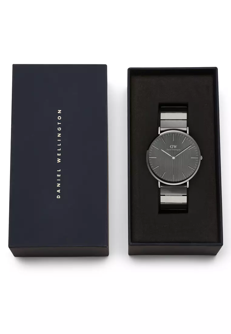 Classic 40mm Anthracite-Grey Piano Brushed Grey - Men Watch stainless steel watch DW Official Authentic Original