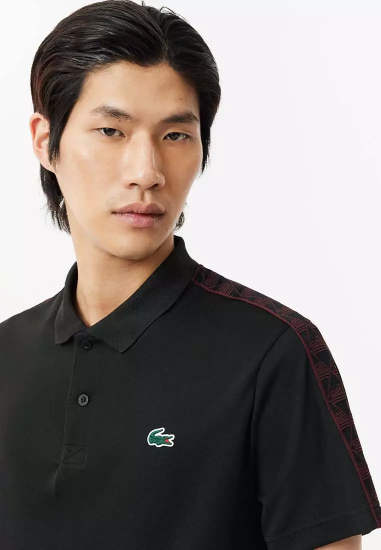 Ultra-Dry Monogram Stripe Tennis Polo Shirt