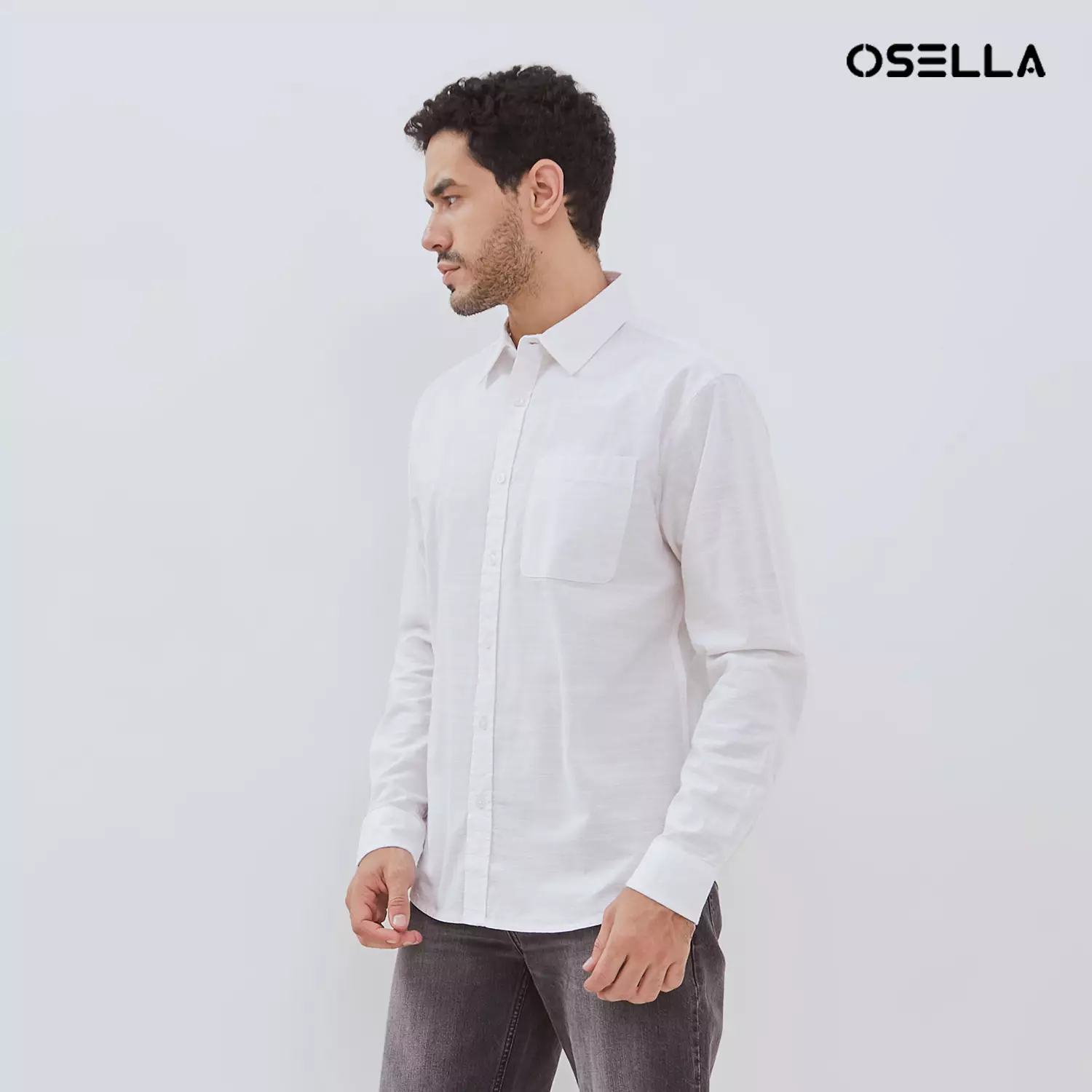 [NEW] Osella Wesley Regular Fit Long Sleeve Shirt 20374016 | Kemeja Lengan Panjang Pria