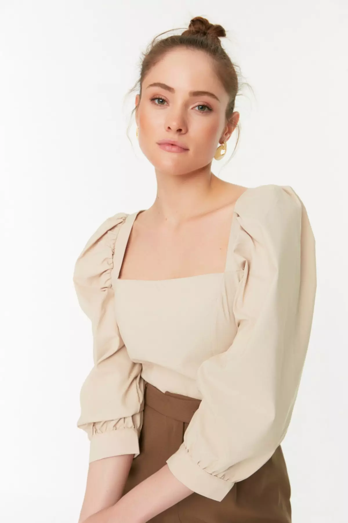 Balloon Sleeve Blouse