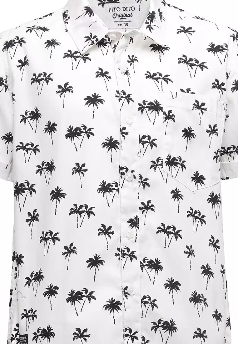 Pito Dito Boy Hendrikus Kemeja Pendek anak Putih