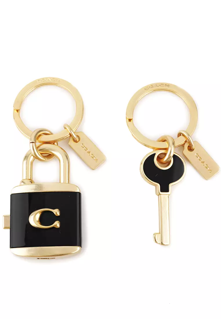 Coach Signature Heart Key Ring / Keychain / Charm 