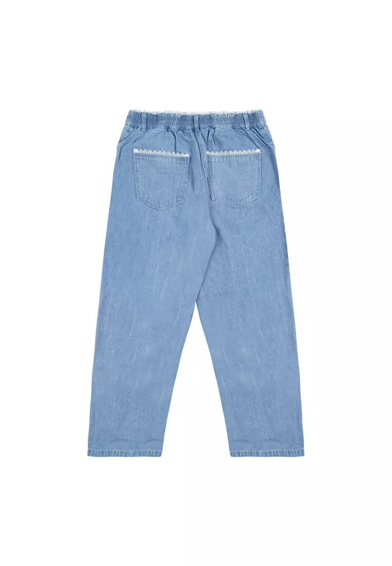3Second Women's Long Baggy Pants Loose Fit Denim Jeans Falecia HP-C010326