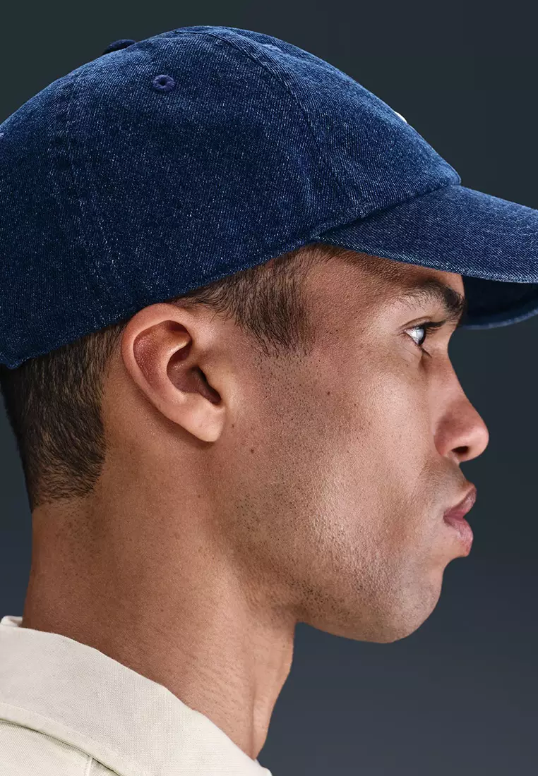 ★Nike★ Club Unstructured Denim Cap College Navy White HF03 Nike Club Unstructured Denim Cap College Navy / White | JD