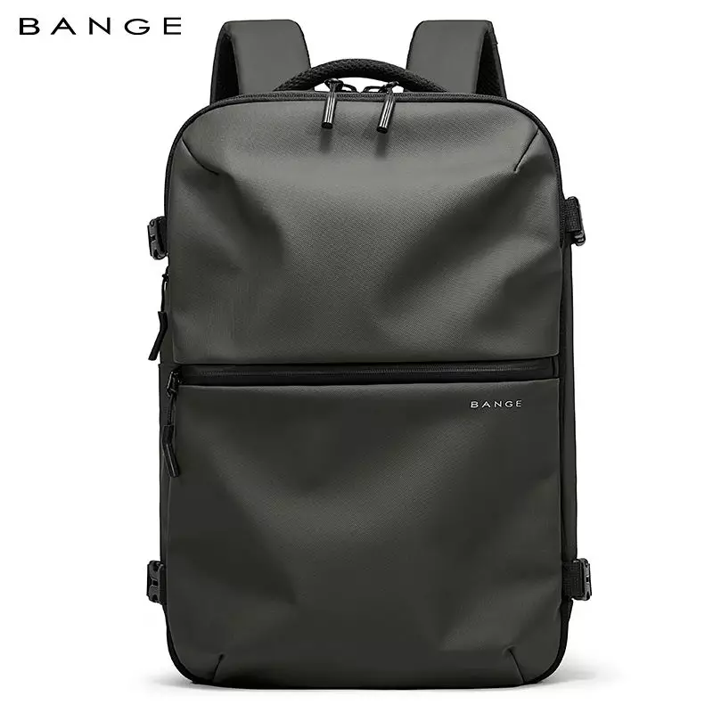BANGE BG7875 Tas Ransel pria Laptop Kerja Pria Travel Backpack Lock TSA Waterproof-Green