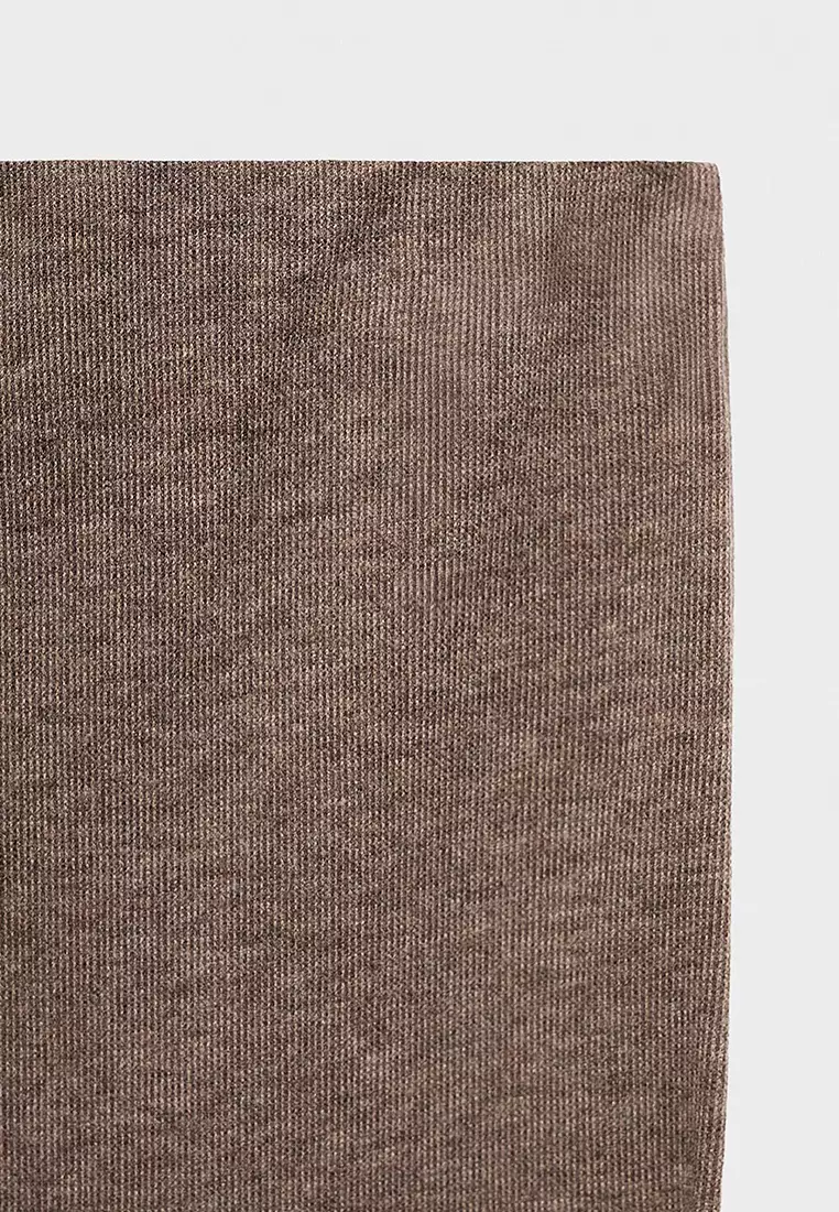 Knitted Trousers With Elastic Waistband