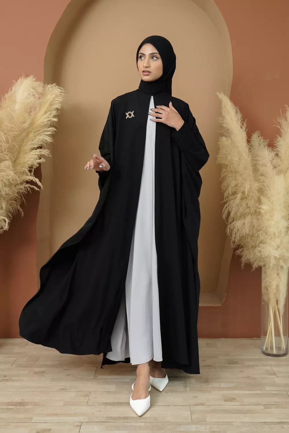 Klamby - Ashilla Abaya Full Set Jet Black