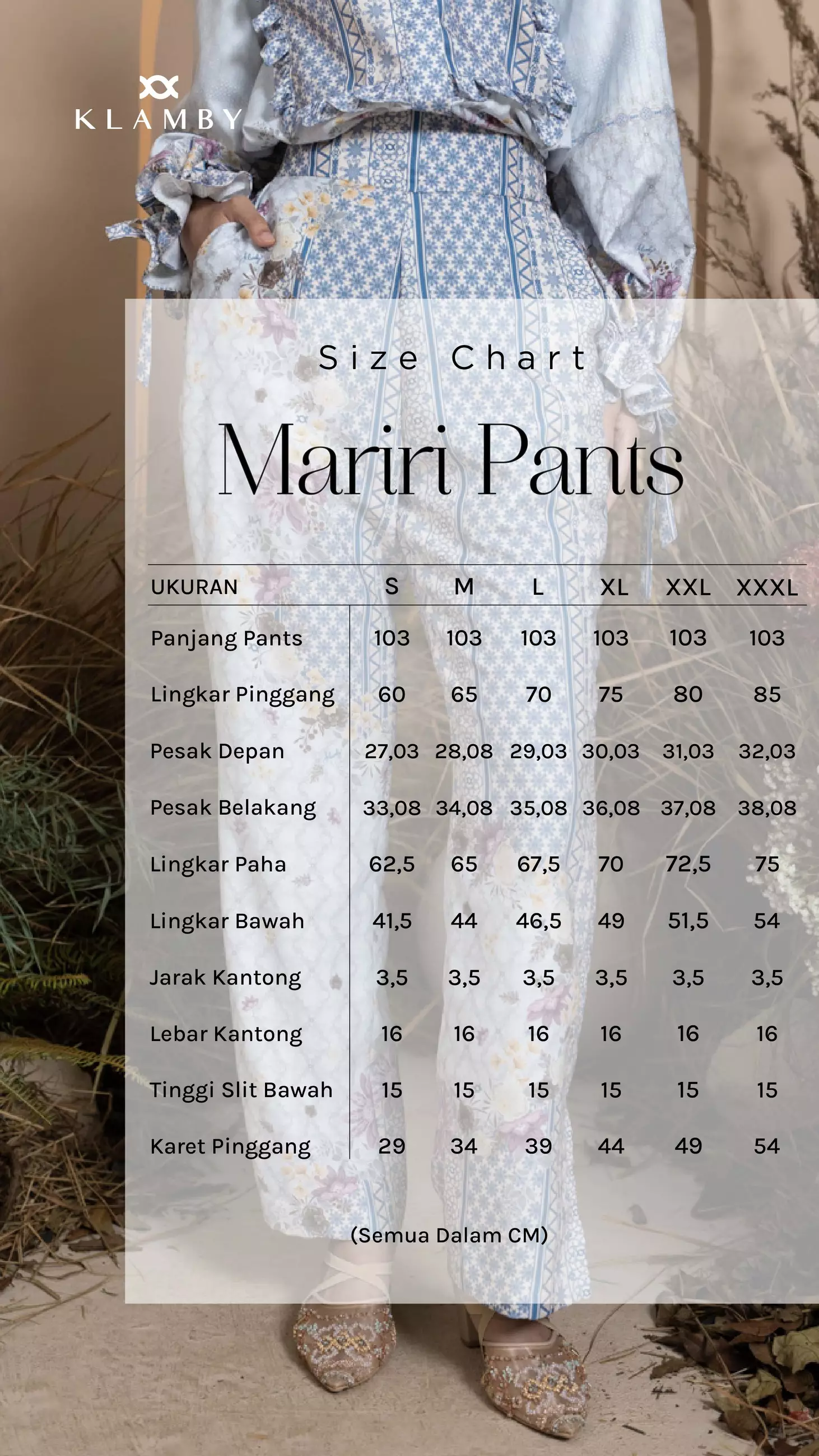 Klamby - Mariri Pants Serene Azure