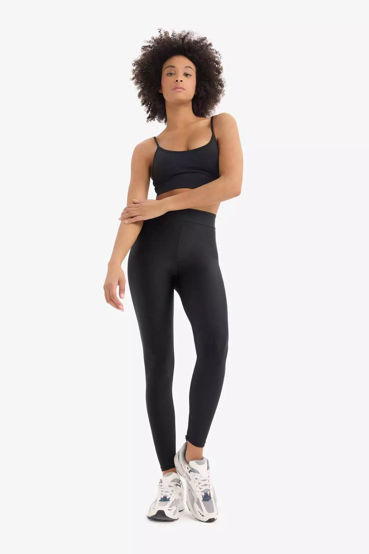 Defactofit Recovery High Waist Shiny Sports Leggings E6302Ax25Sm