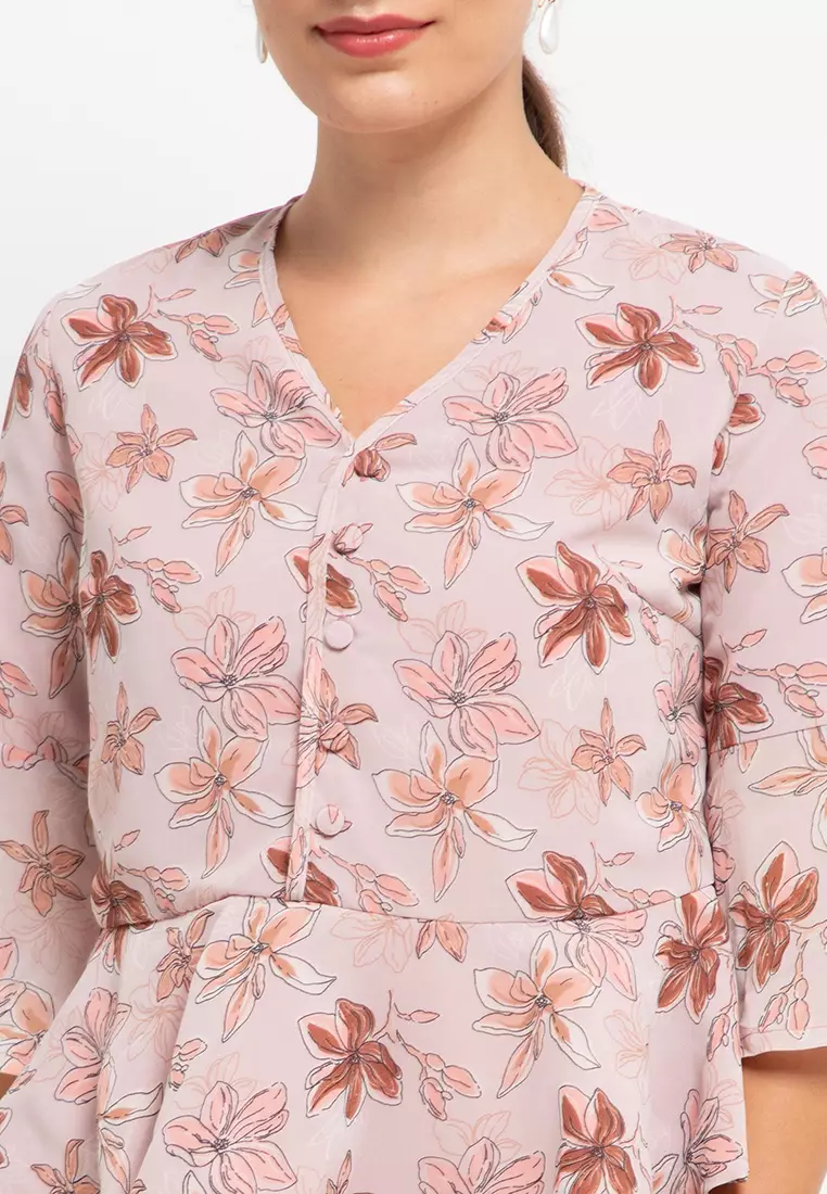 Ruffle Blouse Floral