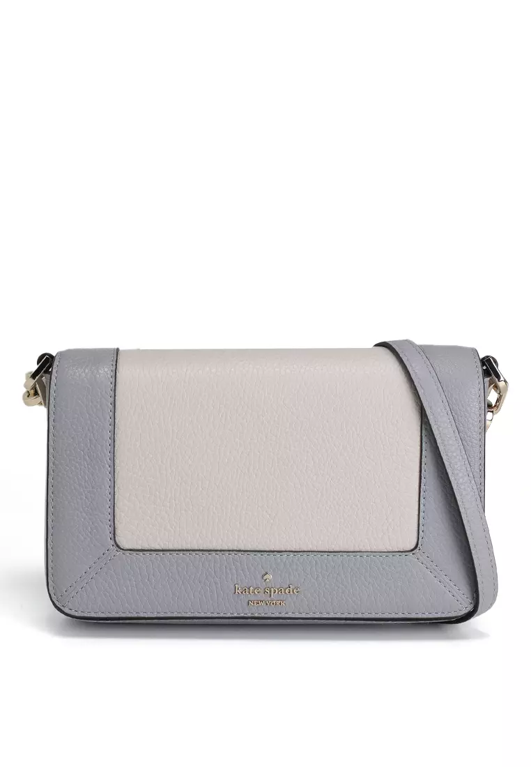 ＊ 美品⭐️kate spade New York 160cm ＊ kate spade new york Double Up Pebbled Leather W-Sf Webbed