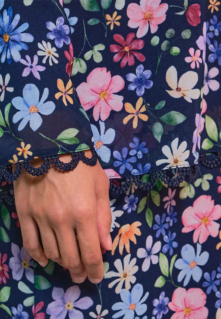 Aurora Blouse & Skirt - Midnight Garden