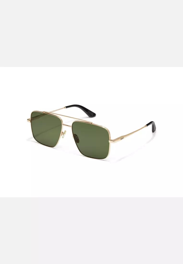 Level Out Sunglasses - Gold/Green Polarized