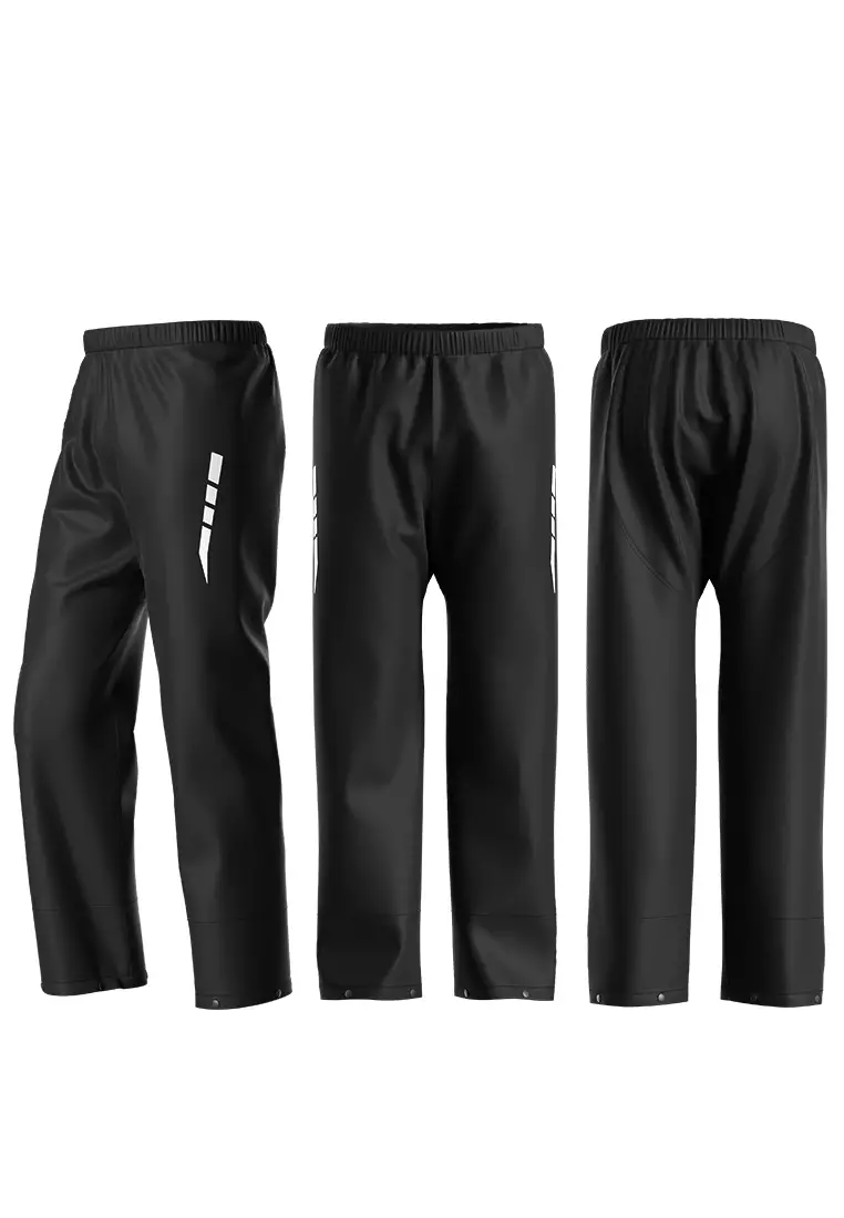 Motowolf MDL0403B 100D Satin Raincoat Jacket And Pants - Black / Dark Green