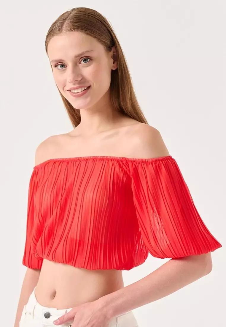 Buy Jimmy Key Off Shoulder Crop Top 2024 Online Zalora Philippines