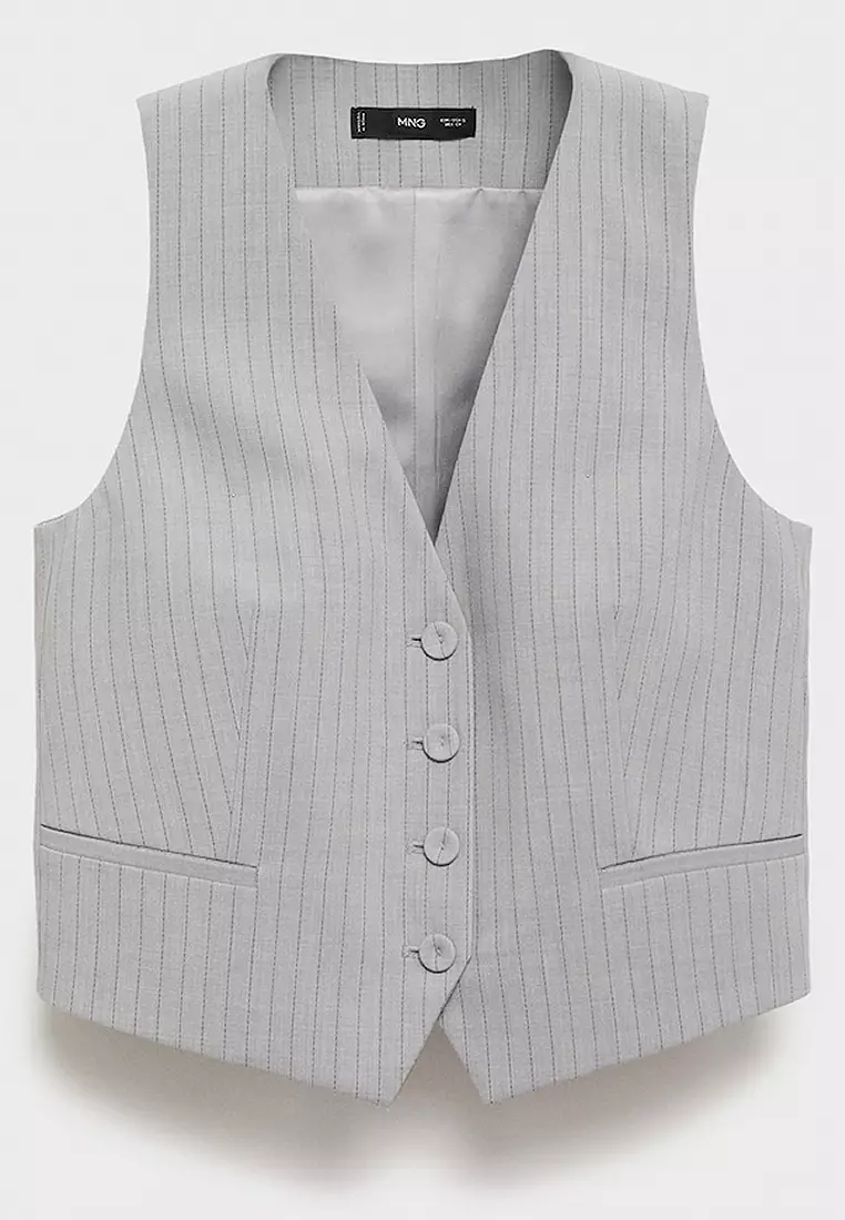 Pinstriped Suit Waistcoat