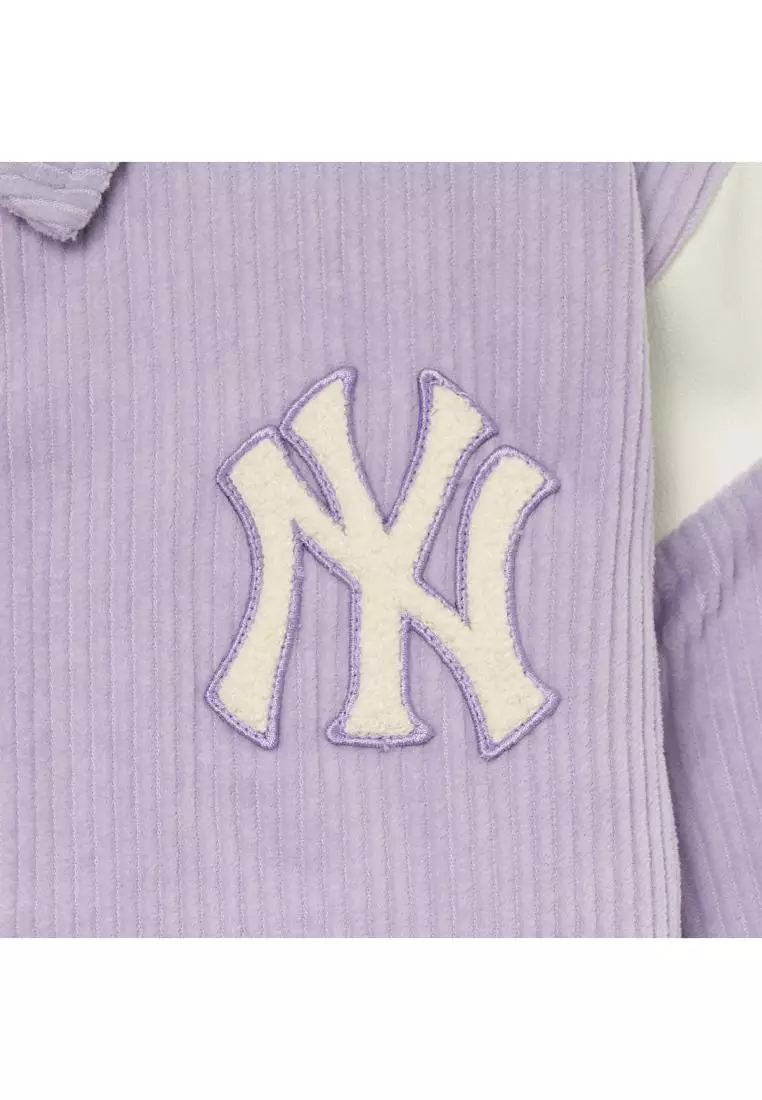 WOMENS SHOULDER POINT CORDUROY VARSITY JACKET NEW YORK YANKEES