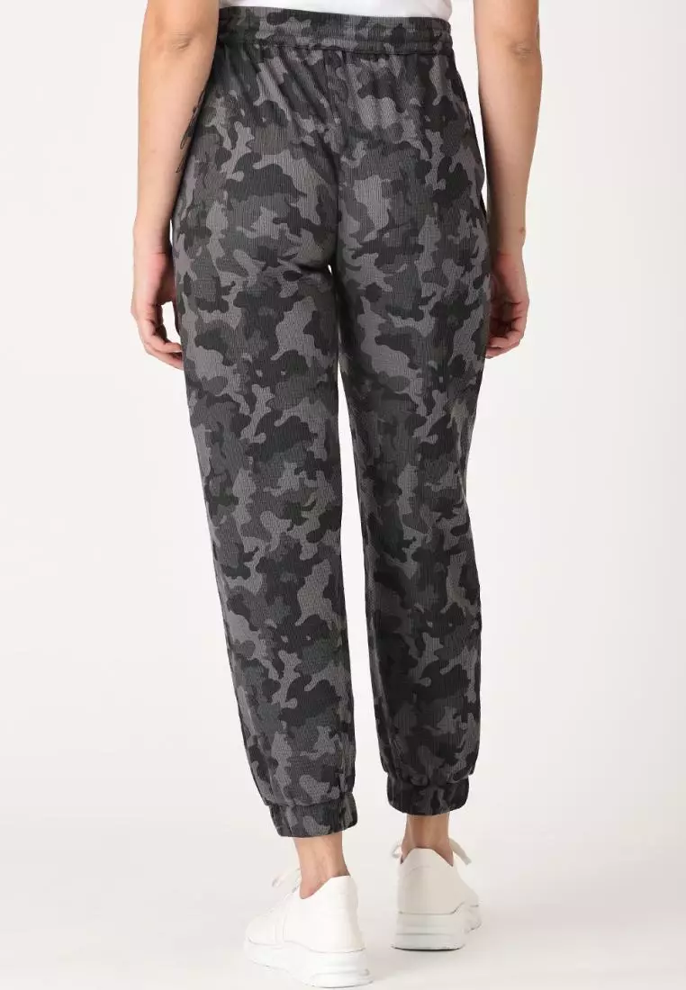 Grey Camouflage Maternity Jogger