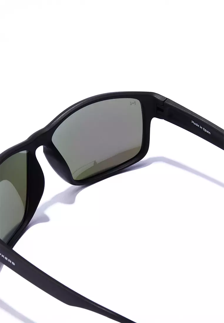 Faster Raw - Polarized Black Emerald Sunglasses for Men and Women, Unisex. Official Product designed and Made in Spain