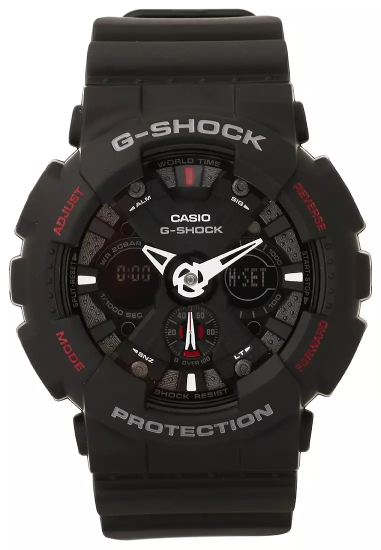 G shock Male GA 120 1ADR Black Red