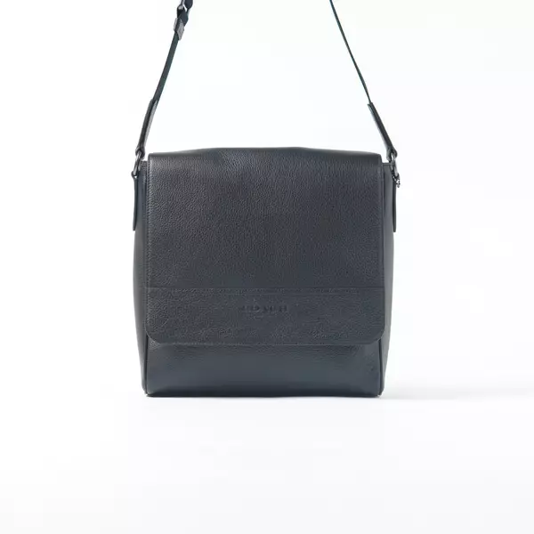 Tas COACH HOUSTON PLAIN BLACK FLAP SHOULDER BAG 100% ORIGINAL