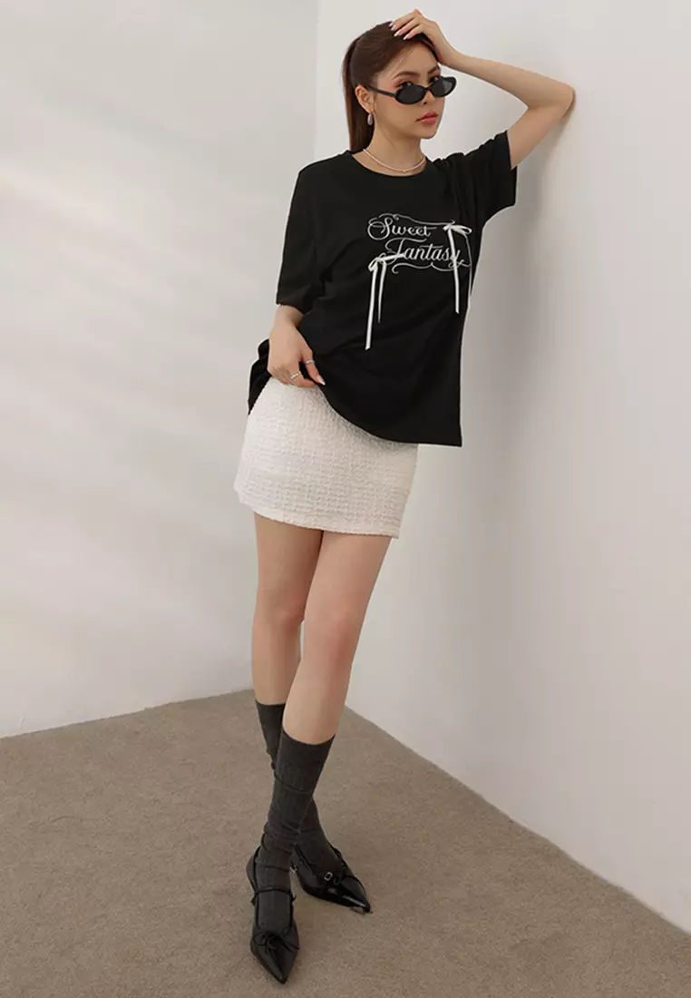 Ribbon Oversized Tee