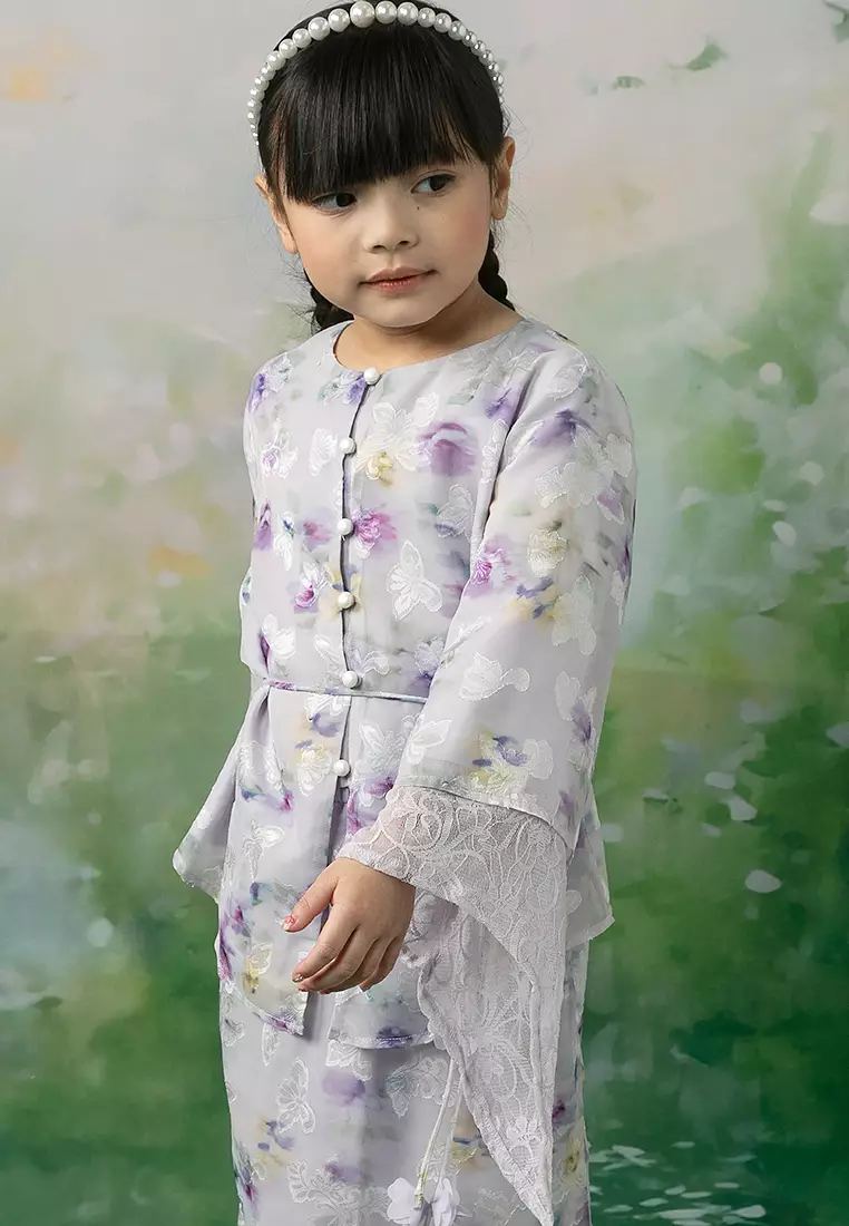 Elena Recycled Polyester Kebaya with Belt Set