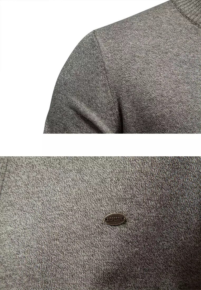 Stand Collar Knitted Cardigan AX-CW61
