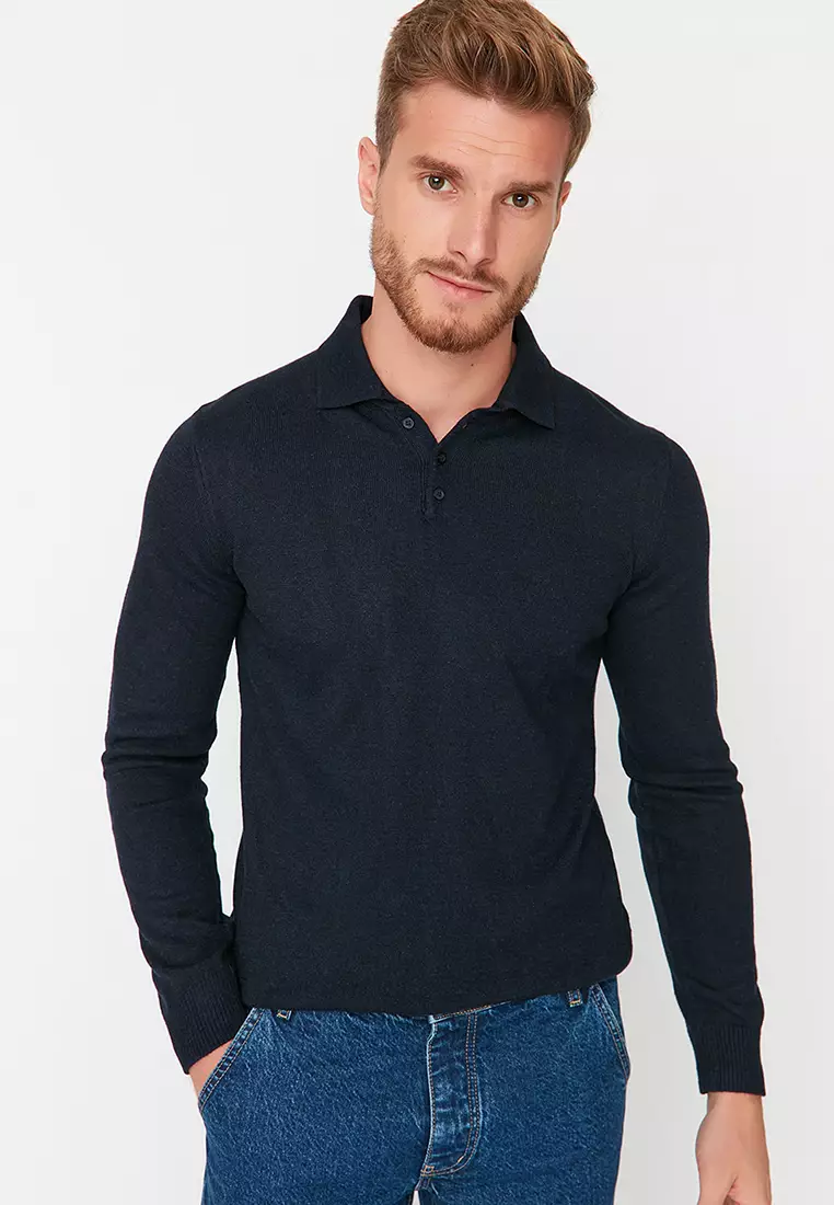 Buy Trendyol Polo Long Sleeves Sweater 2024 Online ZALORA Singapore