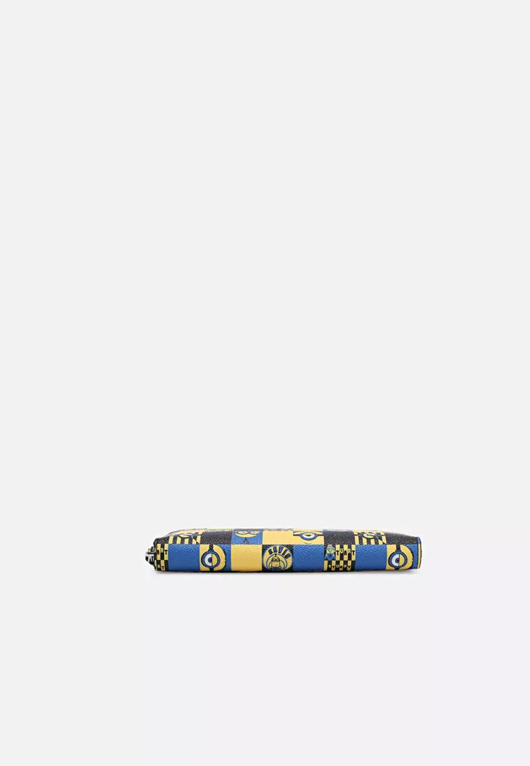 FION FION Semi Matte Minions Patchwork PVC Zip Wallet 2023 | Buy FION ...