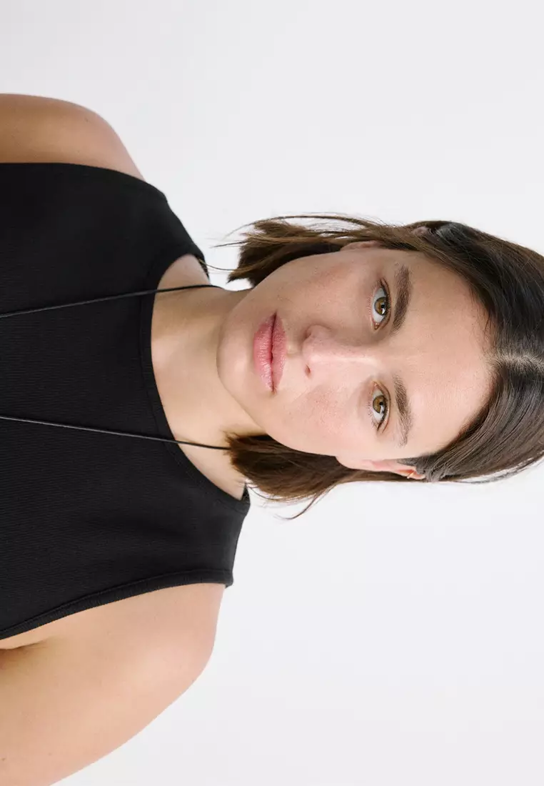 Ribbed Cotton-Blend Top