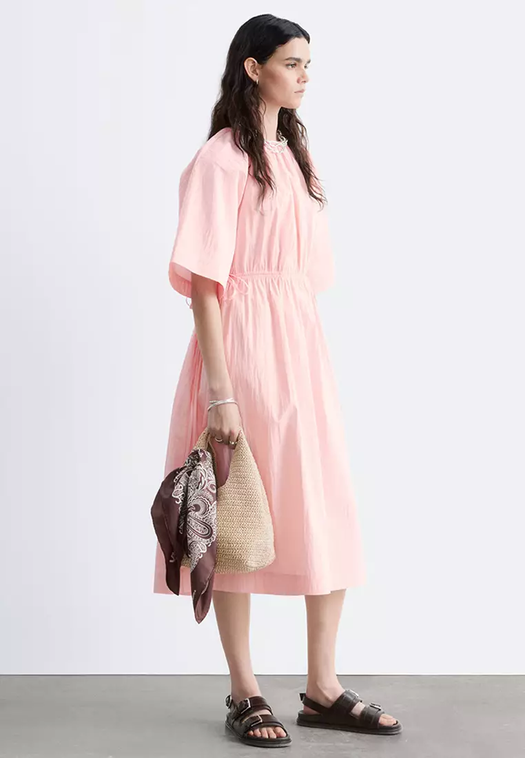 Drawstring Midi Dress