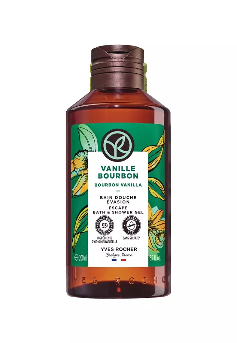 Bourbon Vanilla Sensual Shower Gel - 200ml Natural, Sulfate Free, Hydrating Body Wash