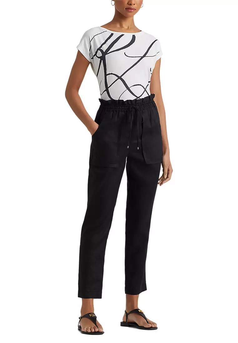 Lauren Ralph Lauren Logo-Print Cotton-Blend Top