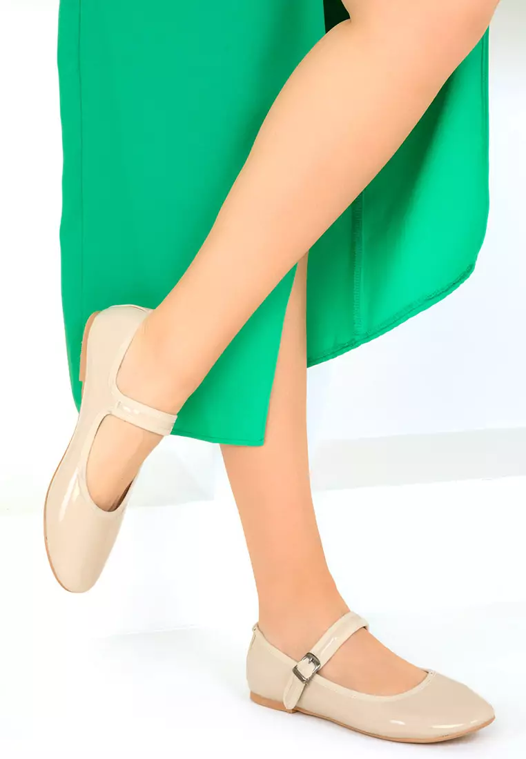 Buckle Mary Jane Flats
