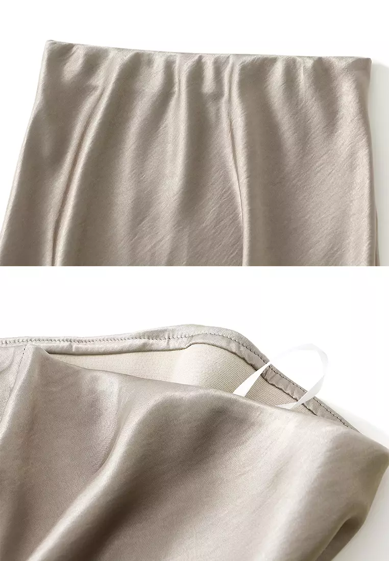 High-waisted Draped Mermaid Skirt AF-9937