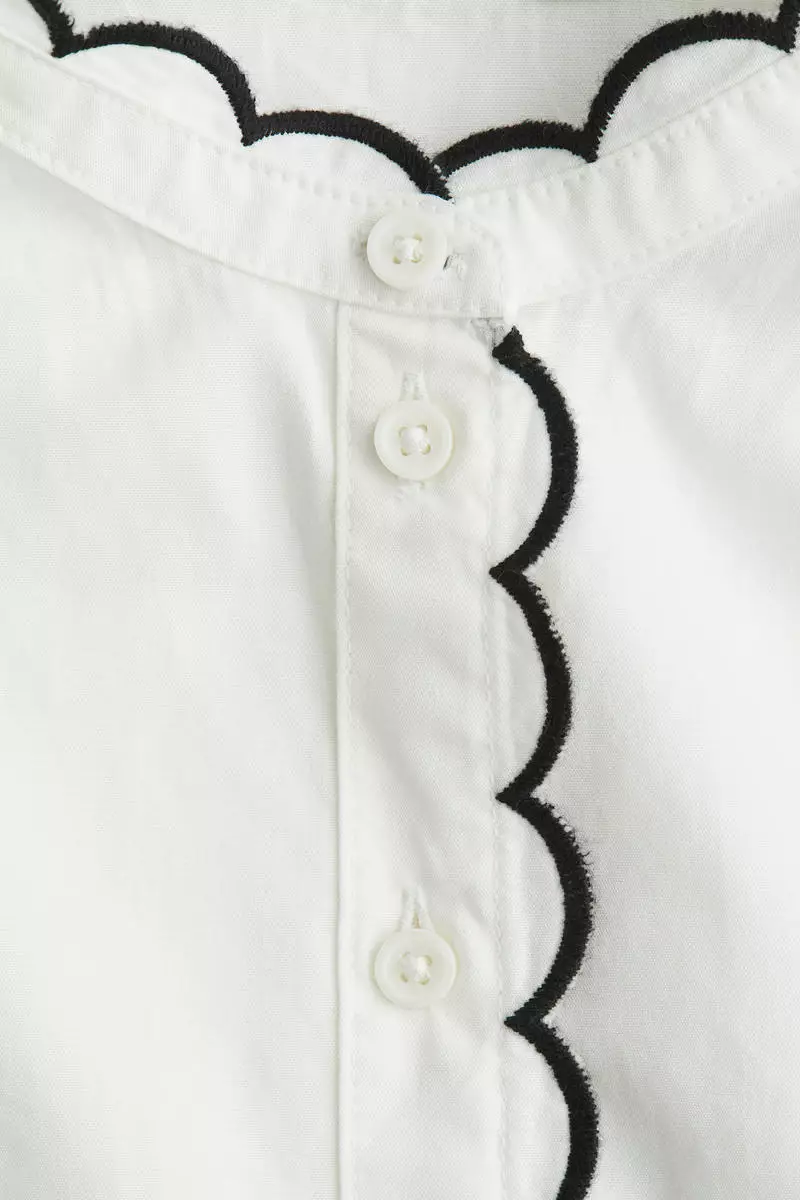 Cotton poplin blouse