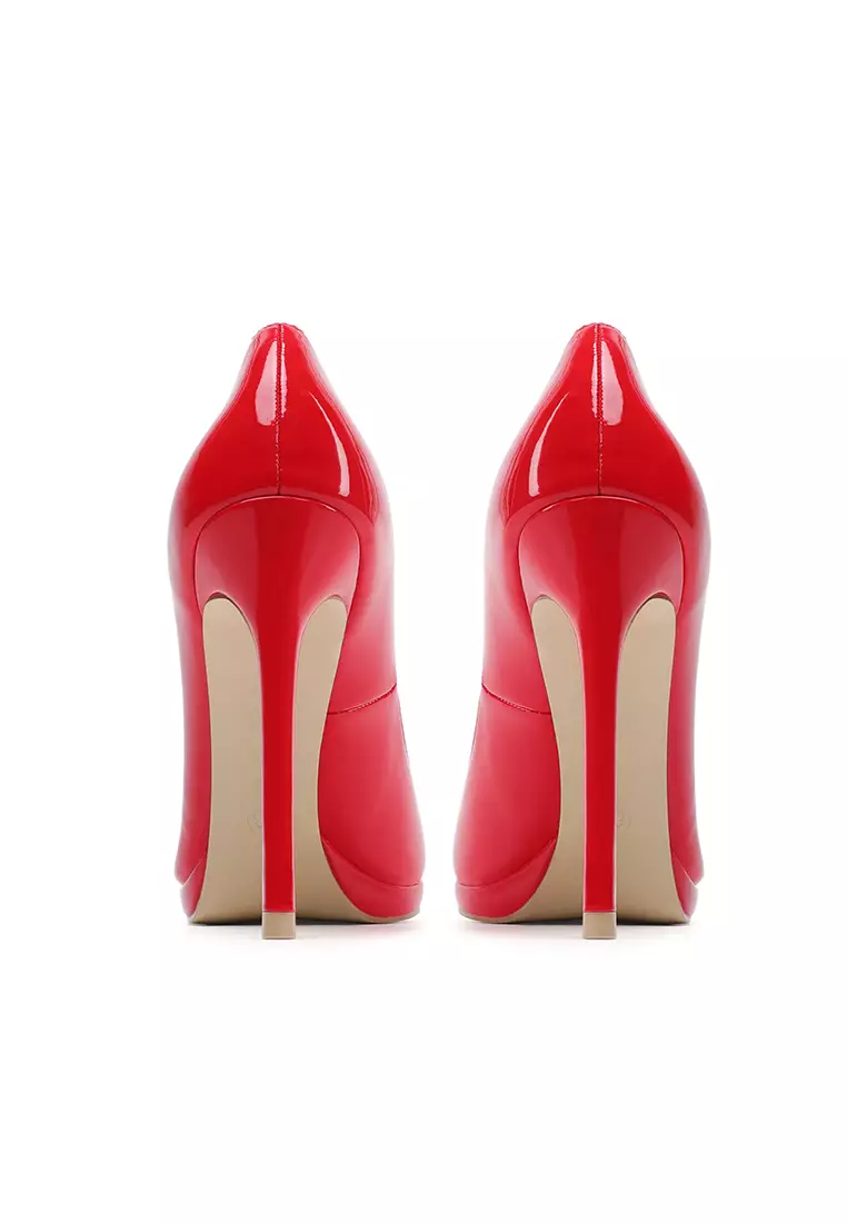 12CM Patent Leather Pointed High Heel Shoes HZL520