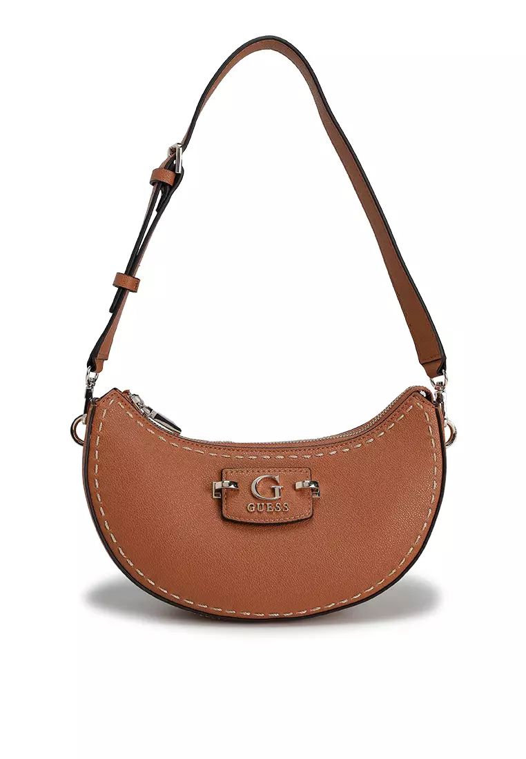 【国内発送】GUESS＊Nastra Top-Zip Shoulder Bag Guess Nastra Top Zip Shoulder Bag 2025 | Buy Guess Online