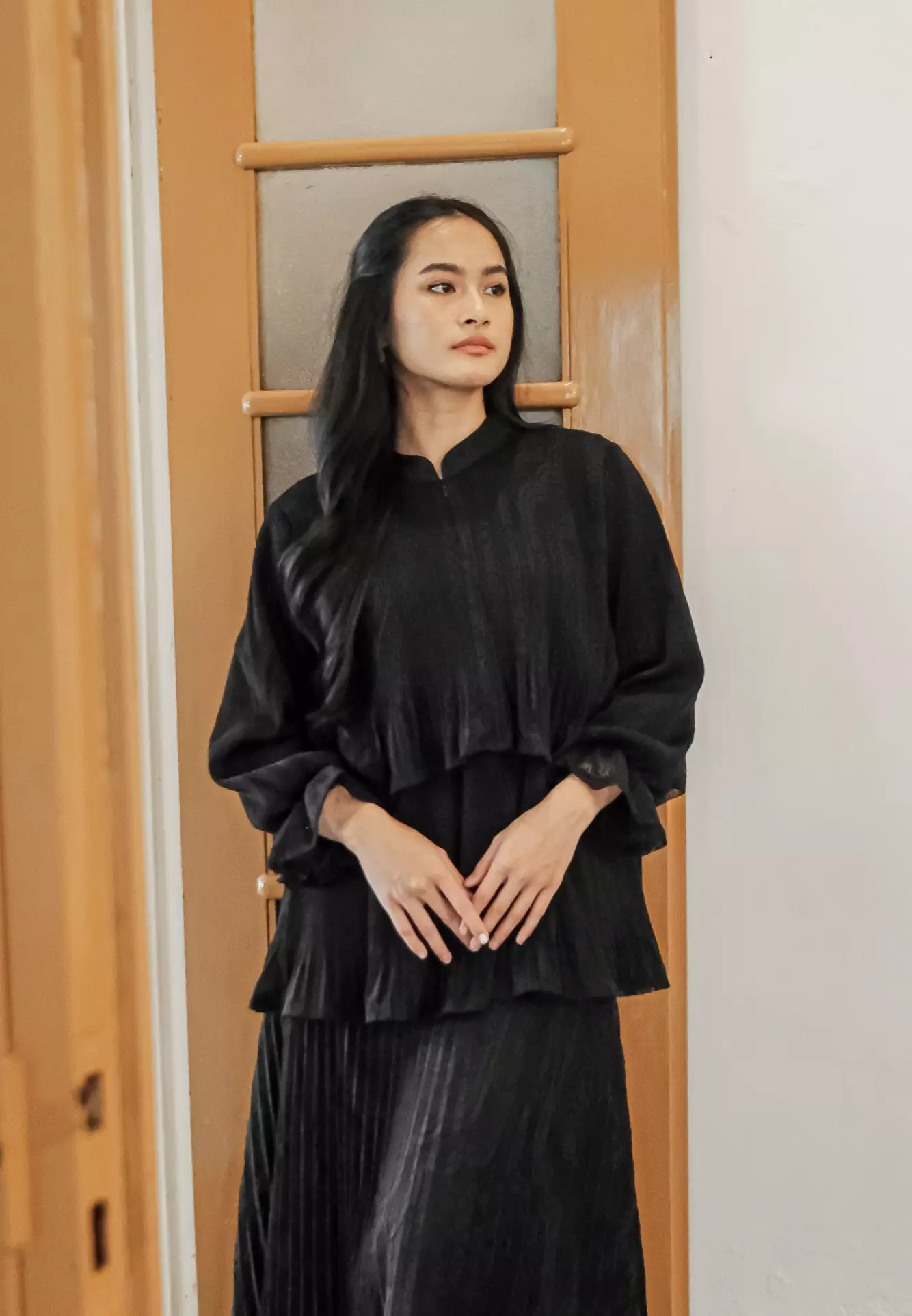 Ansara Blouse - Jet Black