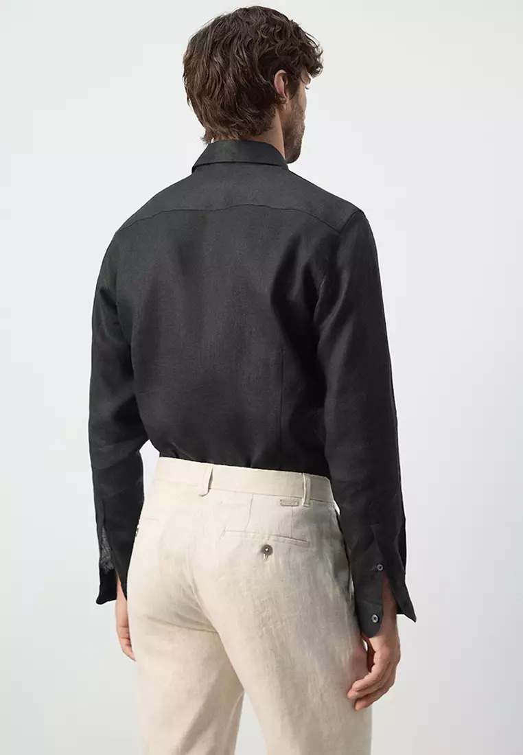 100% Linen Slim-Fit Shirt
