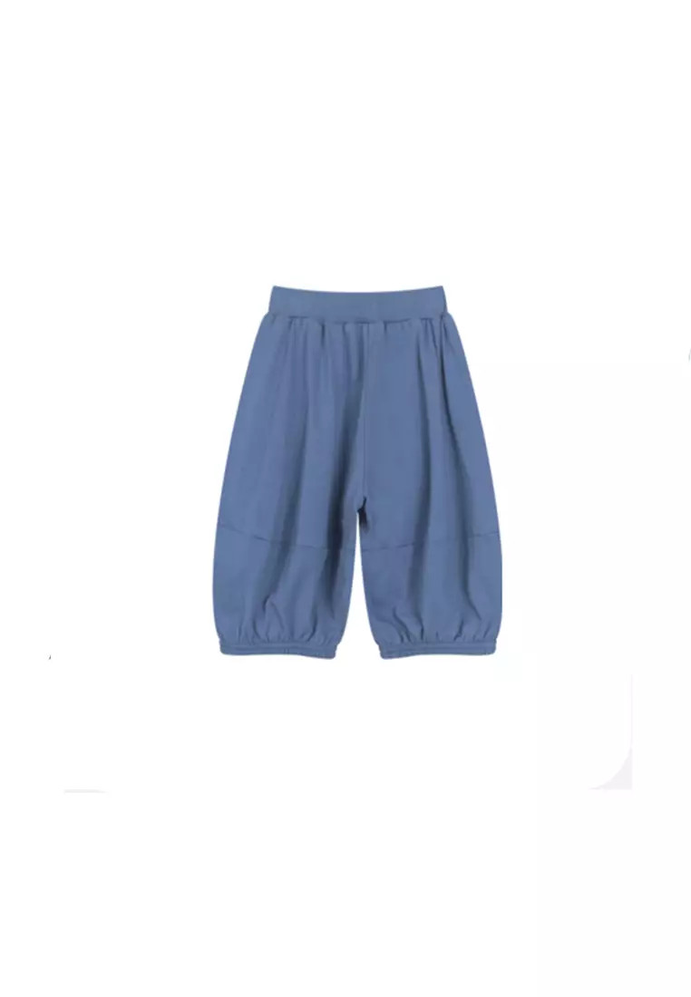 女小童针织裤子亲肤吸湿透气宽松灯笼裤