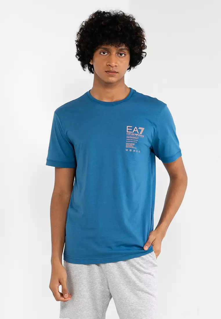 Ea7 t discount shirt blue