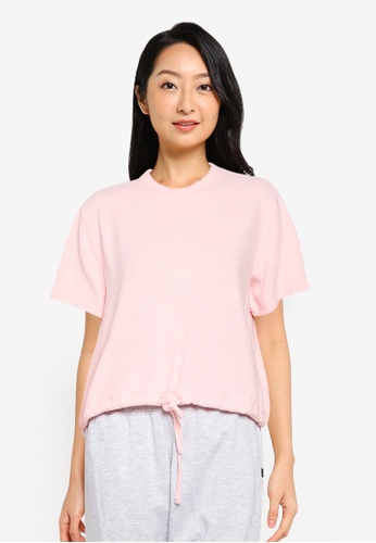 Cotton On Body pink Super Soft Draw Cord T-Shirt 0AD51AAB5B6E97GS_1