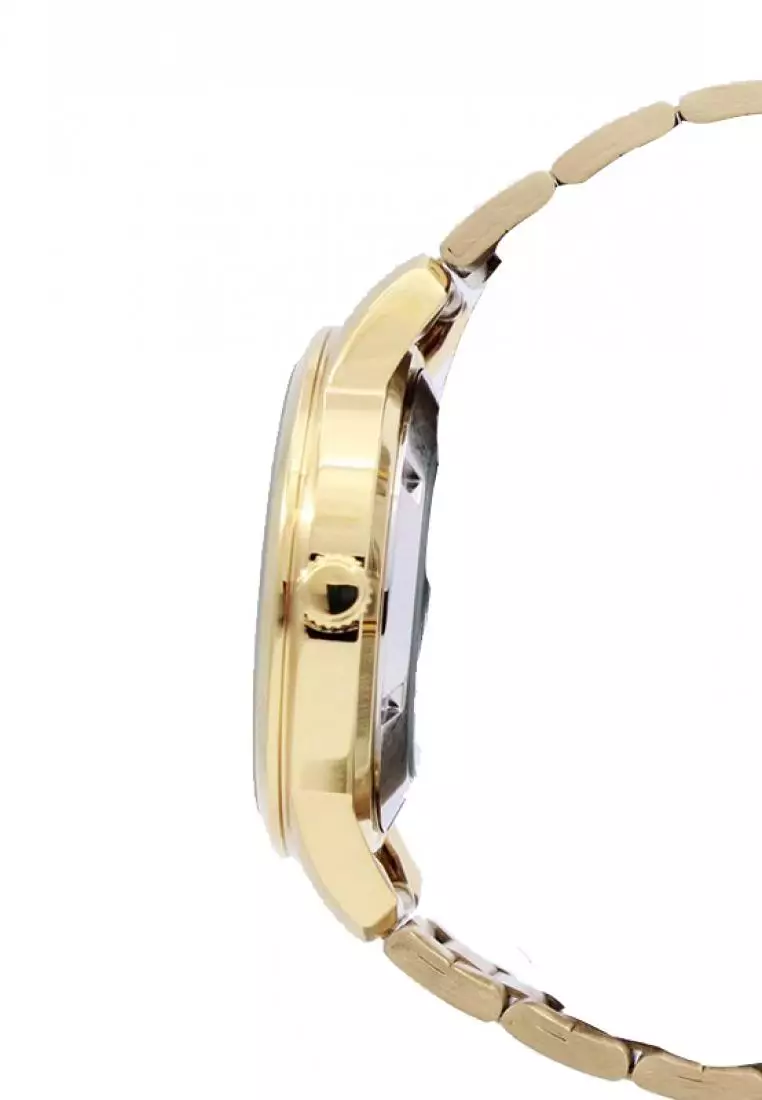 Jam Tangan Wanita Seiko Original SXDG76P1 Strap Stainless Steel Gold White Dial
